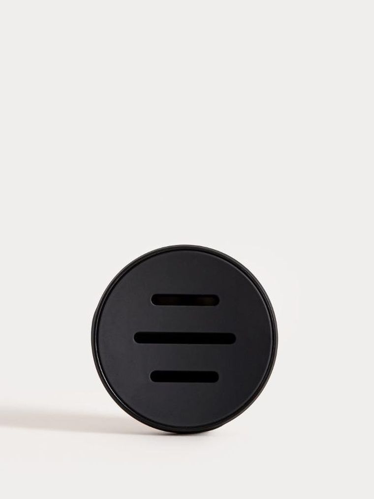 Homla, Torus, mydelniczka, z tłoczeniem czarna, 11-11-2,5 cm