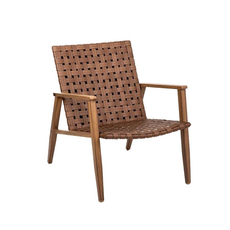 Homla, Trad, Fotel naturalny pleciony, 62-73-75 cm, 887968