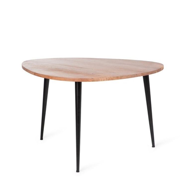 Homla, Wida, stolik kawowy, naturalny, 75-75-47 cm