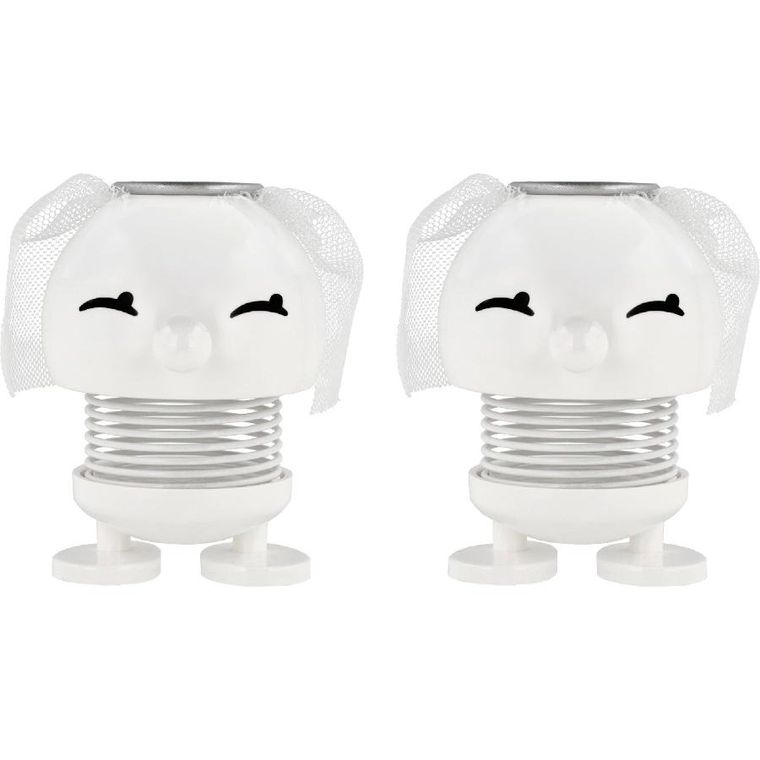 Hoptimist, Bride & Bride, figurki, białe, 2 szt.