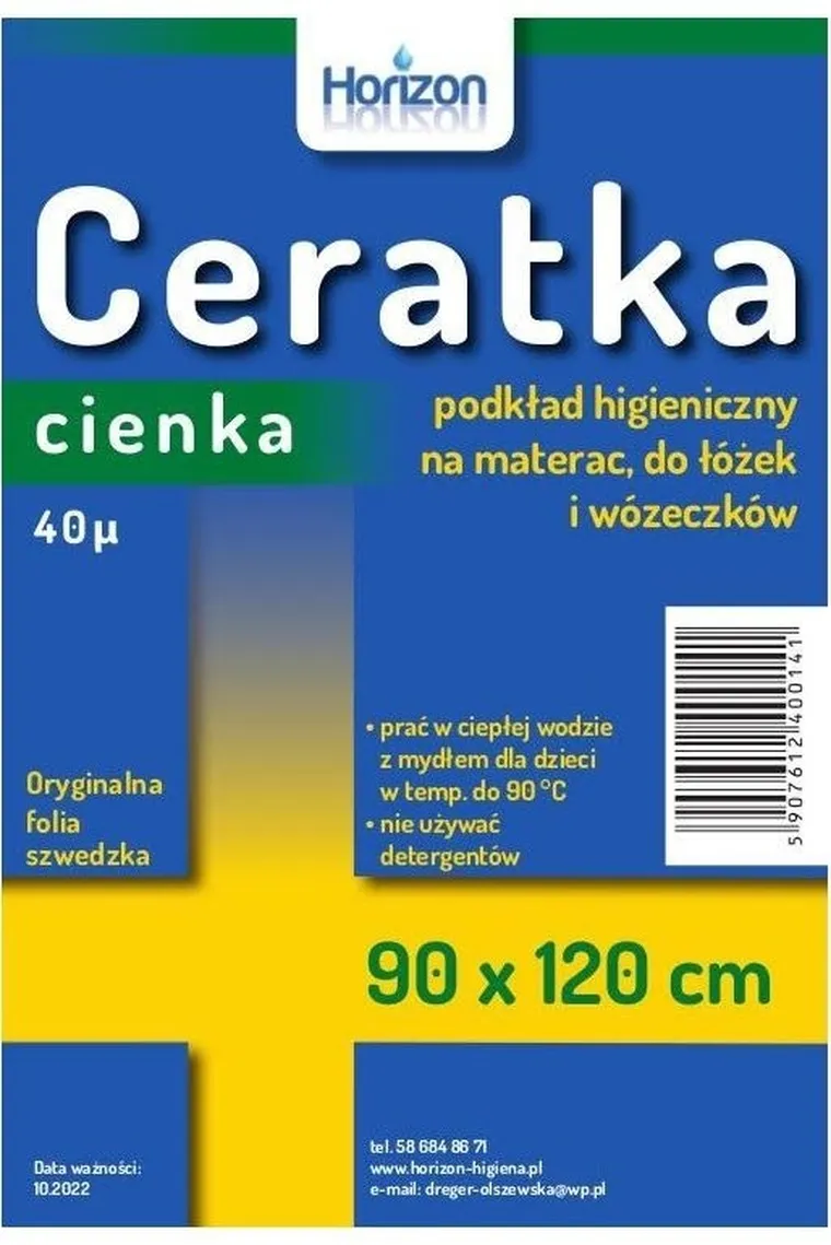 Horizon, ceratka na materac, cienka, 90-120 cm