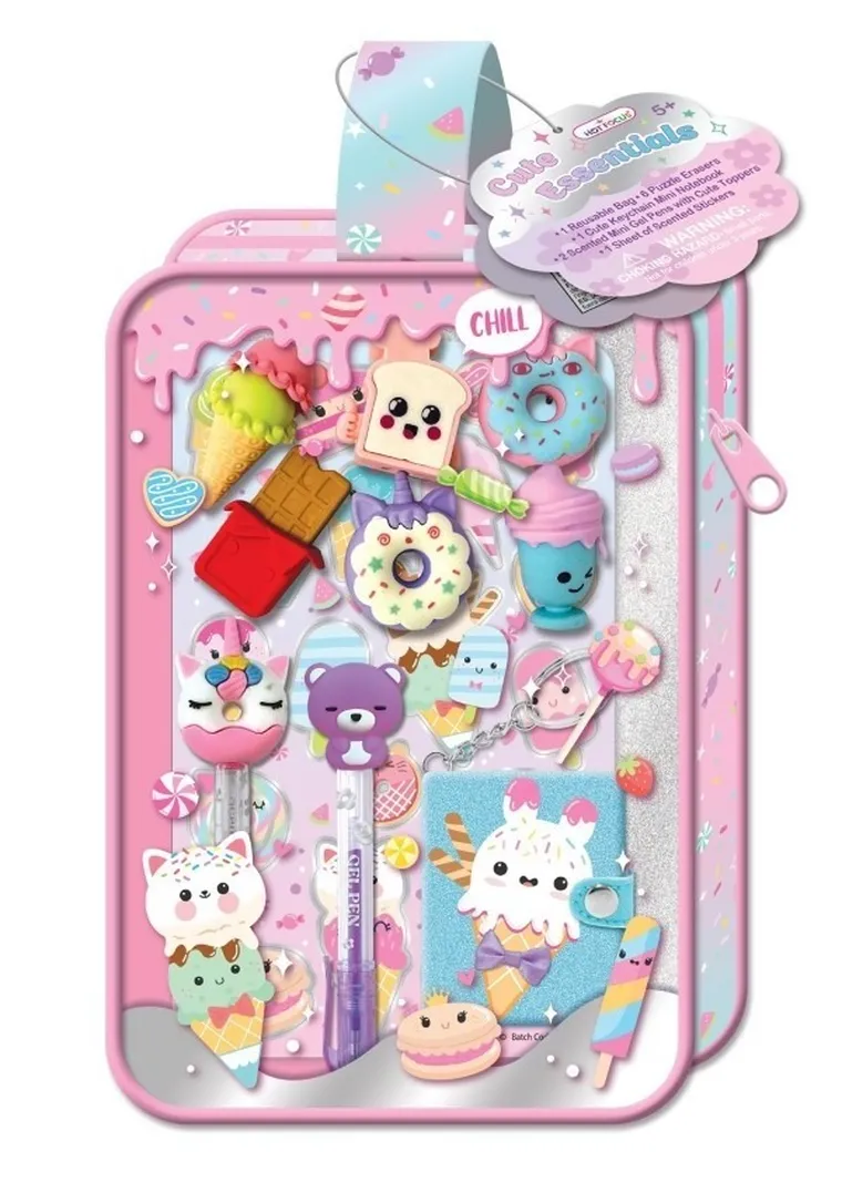 Hot Focus, długopisy żelowe z breloczkiem, słodycze