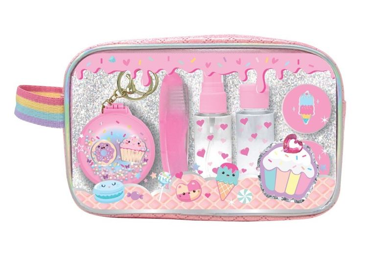 Hot Focus, kosmetyczka z przyborami podróżnymi, słodycze