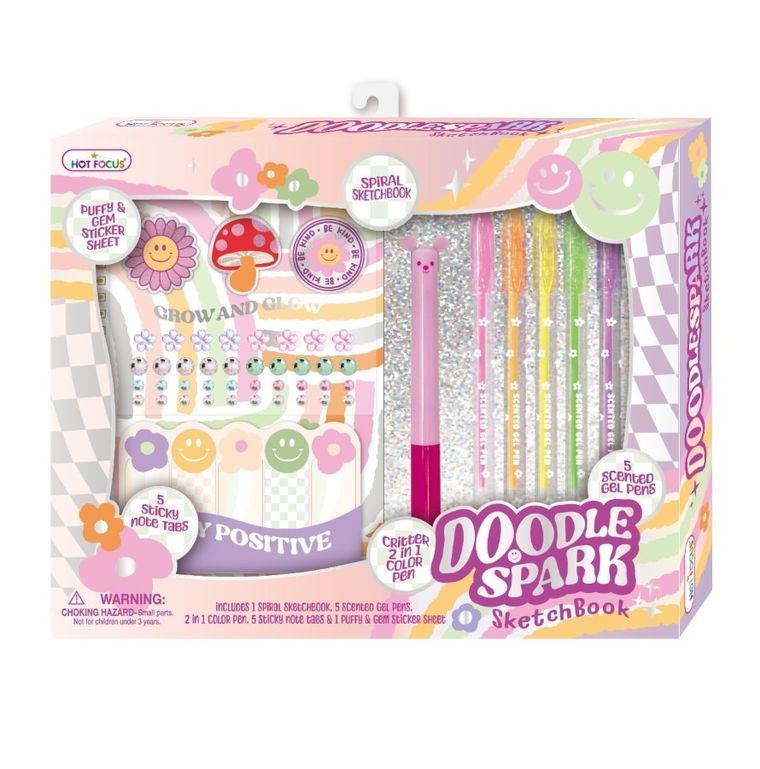 Hot Focus, notatnik z długopisami żelowymi, buźki