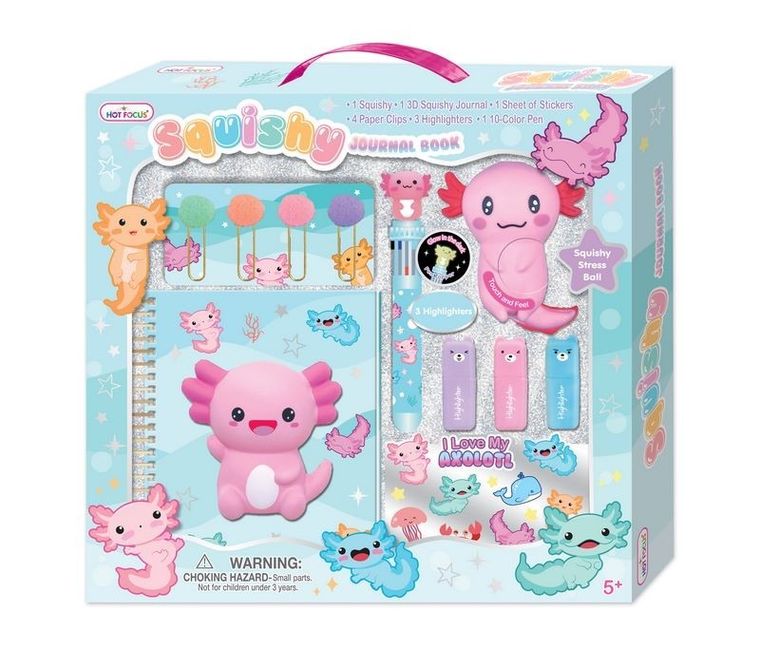 Hot Focus, pamiętnik 3D z akcesoriami, zwierzątka morskie