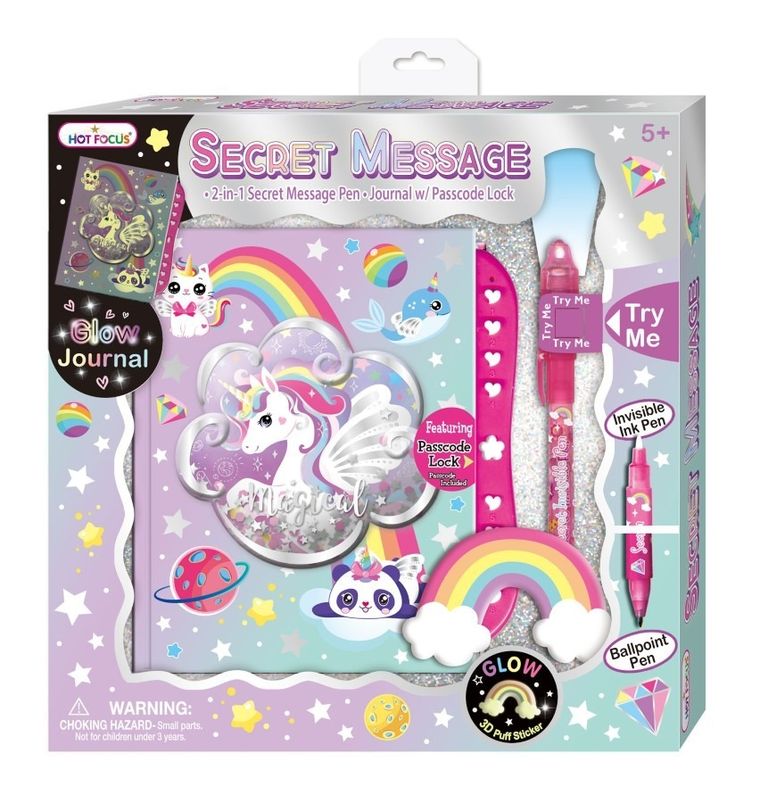 Hot Focus, pamiętnik na szyfr, jednorożec