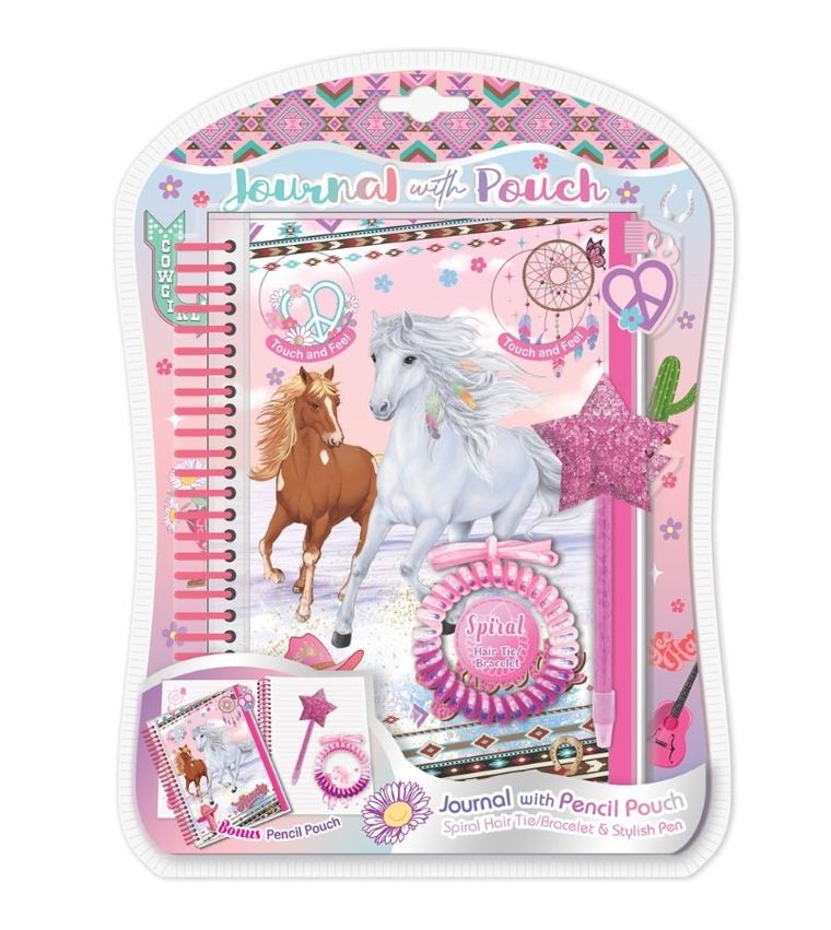 Hot Focus, saszetka z notatnikiem i długopisem, konie