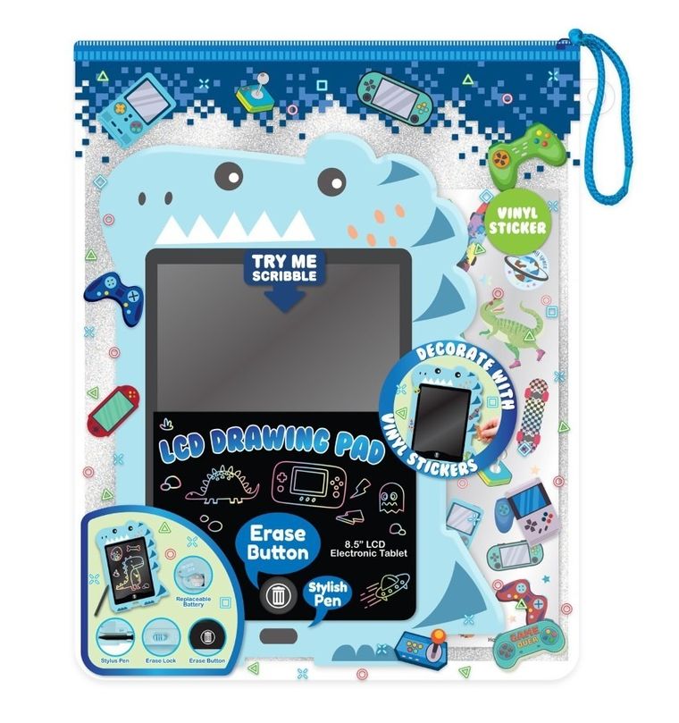 Hot Focus, tablet LCD do rysowania, dinozaur, 8,5''