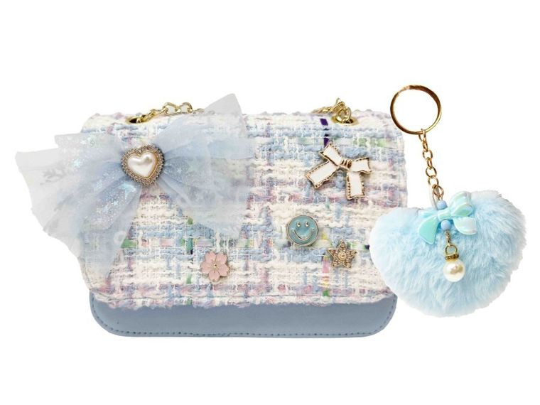 Hot Focus, torebeczka z kokardą, niebieska