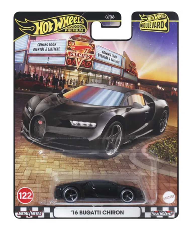 Hot Wheels, Boulevard, '16 Bugatti Chiron, pojazd, 1:64, JBL30