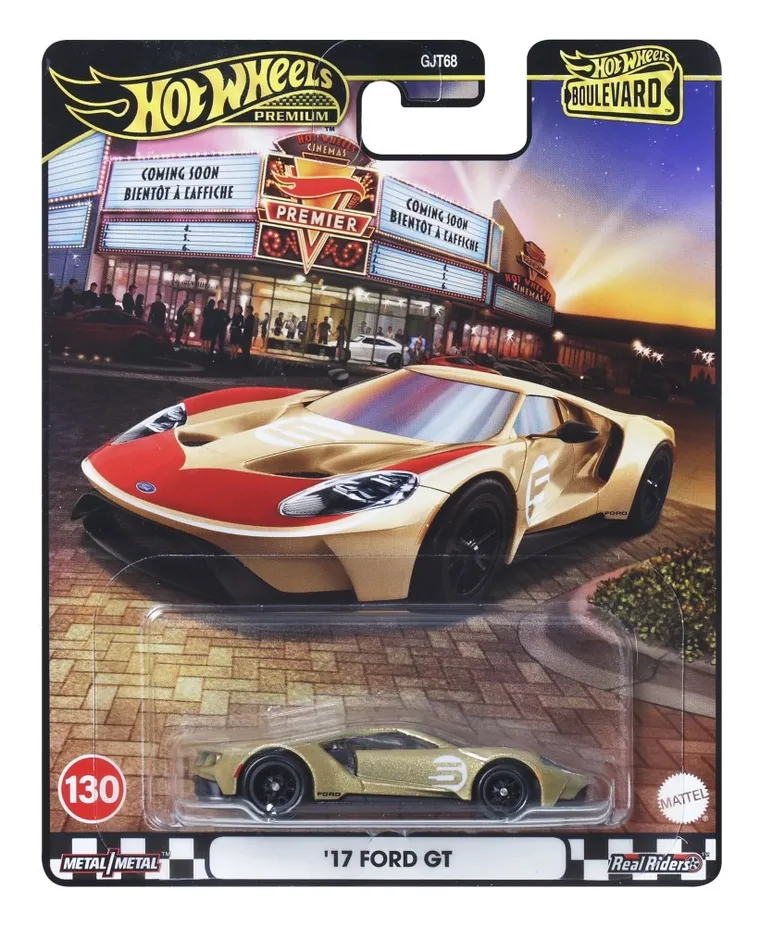 Hot Wheels, Boulevard, '17 Ford GT, pojazd, 1:64, JBL15