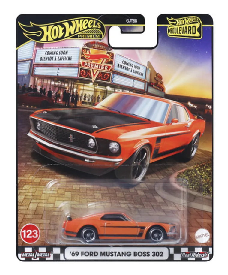 Hot Wheels, Boulevard, '69 Ford Mustang Boss 302, pojazd, 1:64, JBL20