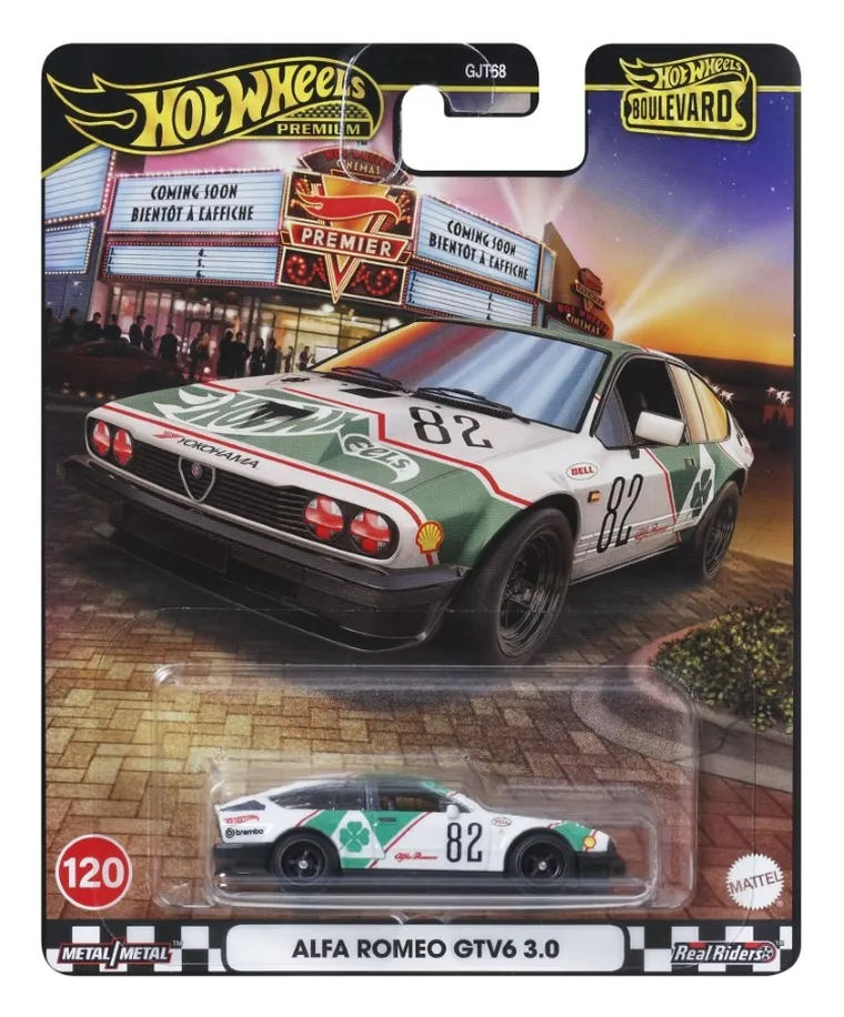 Hot Wheels, Boulevard, Alfa Romeo GTV6 3.0, pojazd, 1:64, JBL16