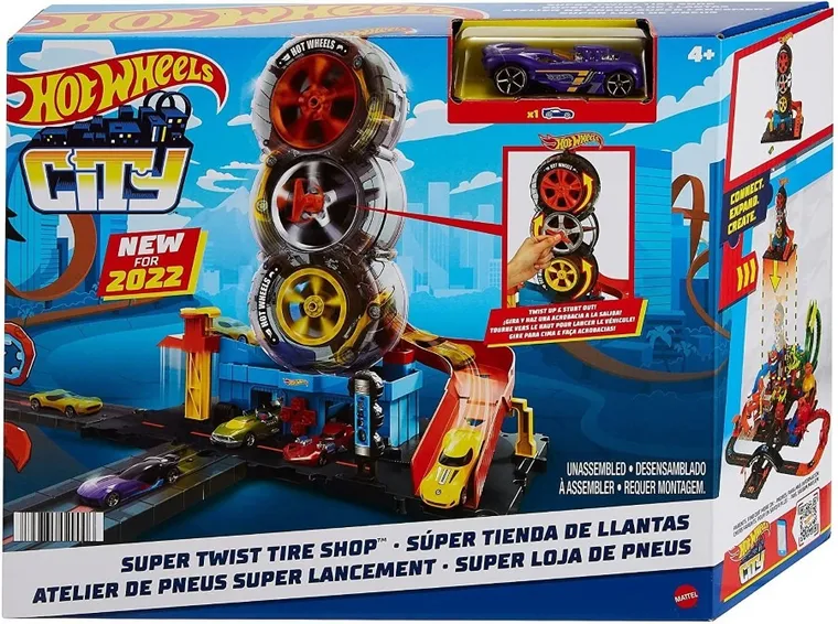 Hot Wheels City, Wyścigowy Warsztat Opon, zestaw