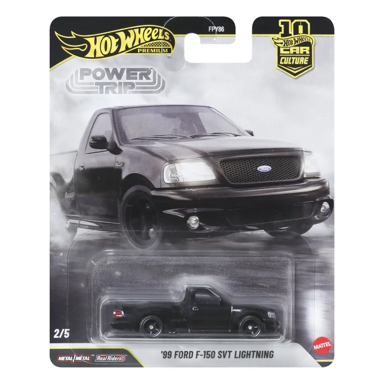 Hot Wheels, Kultowe auta, '99 Ford F-150 SVT Lightning, pojazd, 1:64, JKF33