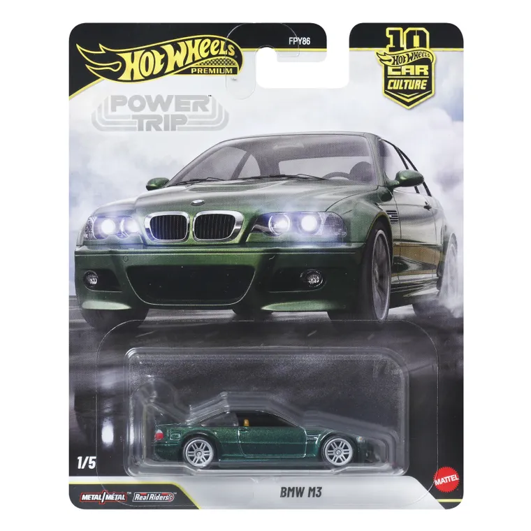 Hot Wheels, Kultowe auta, BMW M3, pojazd, 1:64, JKF30