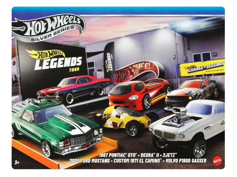 Hot Wheels, Legends, Samochodziki, zestaw 6 autek