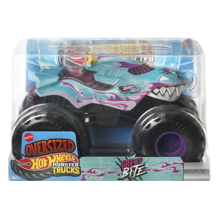 Hot Wheels, Monster Trucks, Great Bite, pojazd w skali 1:24
