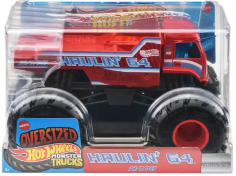 Hot Wheels, Monster Trucks, Haulin' 64, pojazd w skali 1:24, JJB05