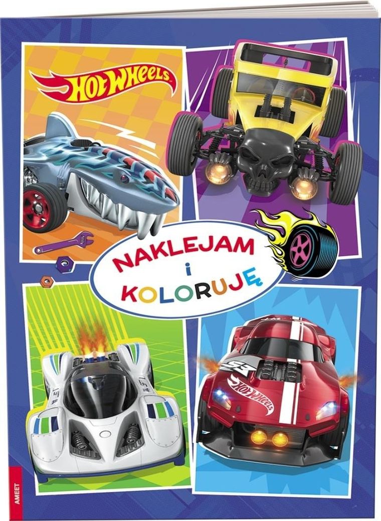 Hot Wheels. Naklejam i koloruję