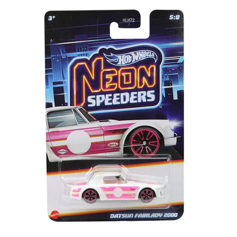 Hot Wheels, Neon Speeders, Datsun Fairlady 2000, pojazd, 1:64, JCB04
