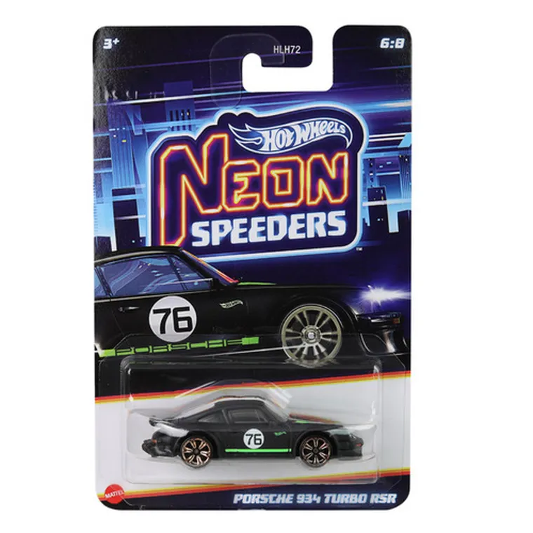 Hot Wheels, Neon Speeders, Porsche 934 Turbo RSR, pojazd, 1:64, JCB05