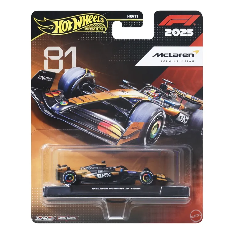Hot Wheels, Premium, Formuła 1, McLaren Formula 1 Team (#81), pojazd, JKD81