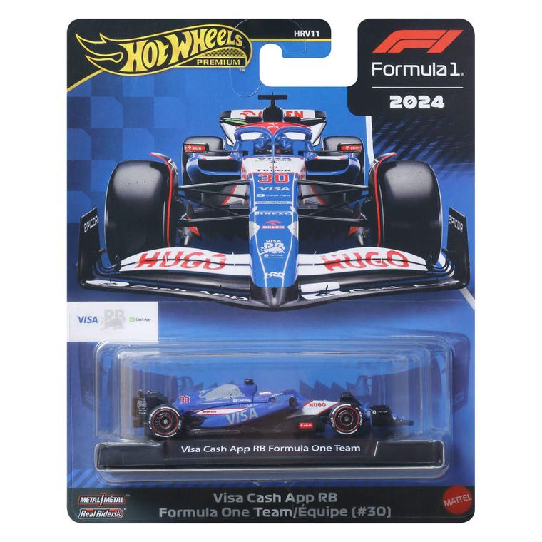Hot Wheels, Premium, Formuła 1, Visa Cash App Racing Bulls Formula One Team (#30), pojazd, JBM24