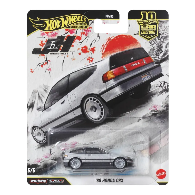 Hot Wheels, Premium, Kultowe auta, '88 Honda CRX, pojazd, 1:64, JKF13