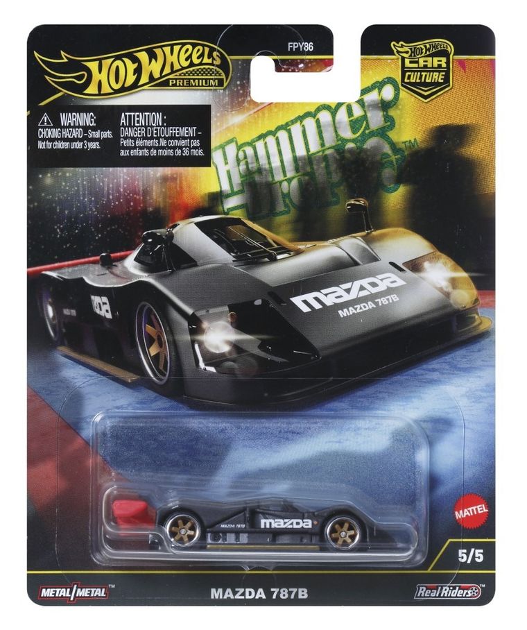 Hot Wheels, Premium, Kultowe auta, Mazda 787B, pojazd, HRW08