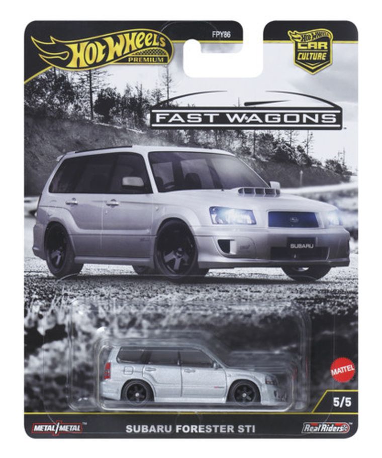 Hot Wheels, Premium, Kultowe auta, Subaru Forester STI, pojazd, 1:64, JBK87