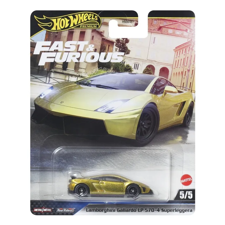 Hot Wheels, Premium, Szybcy i wściekli, Lamborghini Gallardo LP 570-4 Superleggera, pojazd, skala 1:64, JBM01