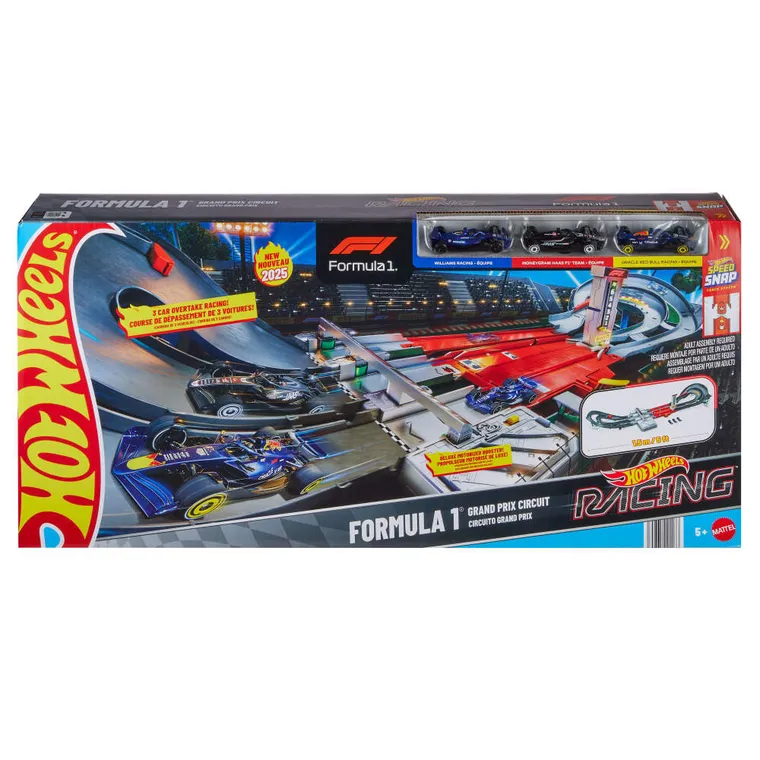 Hot Wheels, Racing Grand Prix F1, Tor wyścigowy, zestaw do zabawy
