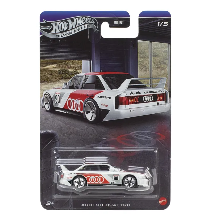 Hot Wheels, Silver Series, Audi 90 Quattro, pojazd, skala 1:64, JKY15