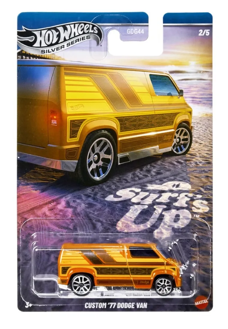 Hot Wheels, Surf's Up, Custom '77 Dodge Van, pojazd, skala 1:64, JCB66