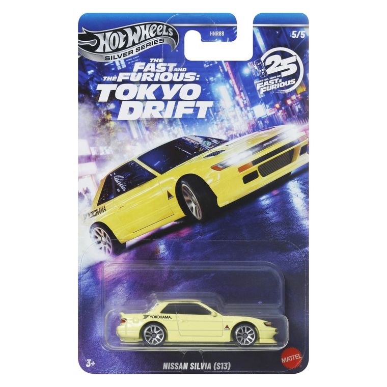 Hot Wheels, Szybcy i wściekli, Nissan Silvia (S13), samochodzik, skala 1:64, JKX09