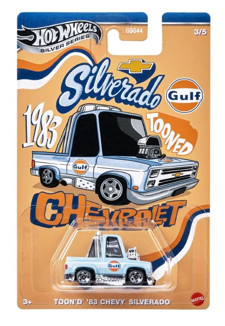 Hot Wheels, Tooned Gulf Racing, '83 Chevy Silverado, samochodzik