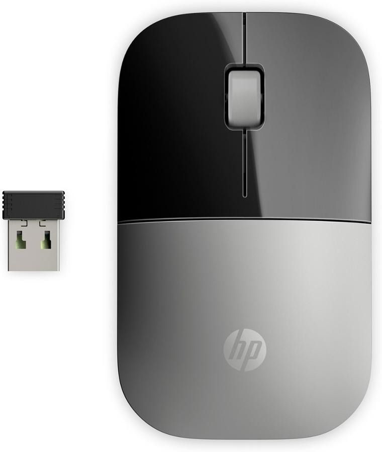 HP, Mysz Z3700 Wireless Mouse Silver Bezprzewodowa Srebrna X7q44aa