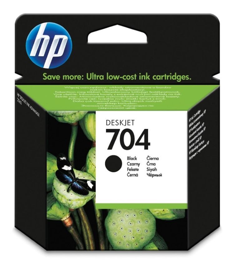 HP, tusz do drukarki, HP CN692AE, oryginał HP704 HP 704, 6 ml, czarny
