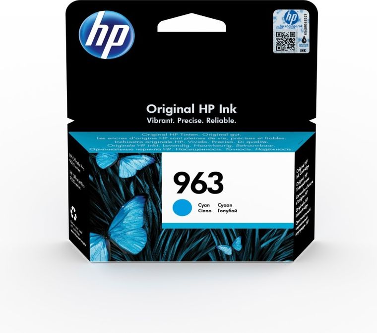 HP, tusz do drukarki, HP, niebieski, HP 963, HP963, 3JA23AE, 700 str.