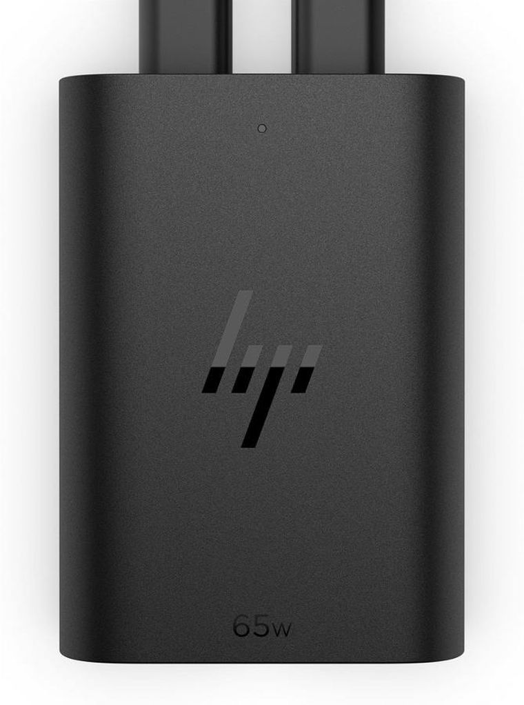 HP, zasilacz sieciowy 65W Gan USB-C, czarny