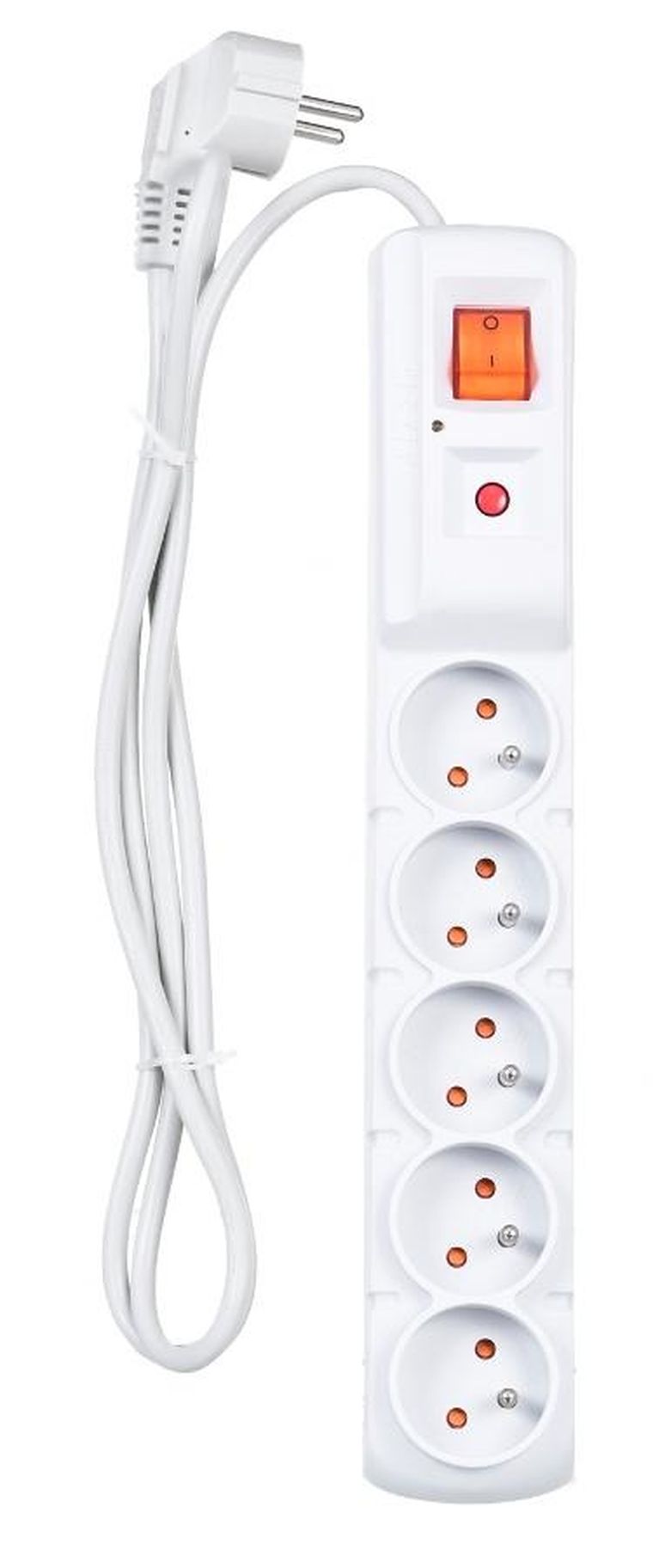 Hsk Data, listwa przeciwprzepięciowa, Alp-acarf5 5 X Ute, 10 A, 1.5m, biały