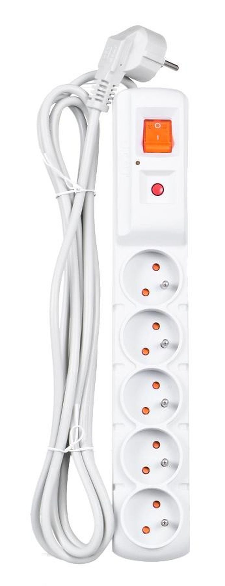 HSK Data, listwa zasilająca, 5xute, 3m, szary