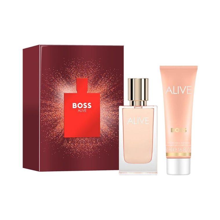 Hugo Boss, Alive zestaw, woda perfumowana spray, 30 ml + balsam do ciała, 50 ml