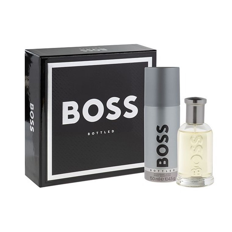 Hugo Boss, Bottled, zestaw: woda toaletowa, 50 ml + dezodorant w sprayu, 150 ml