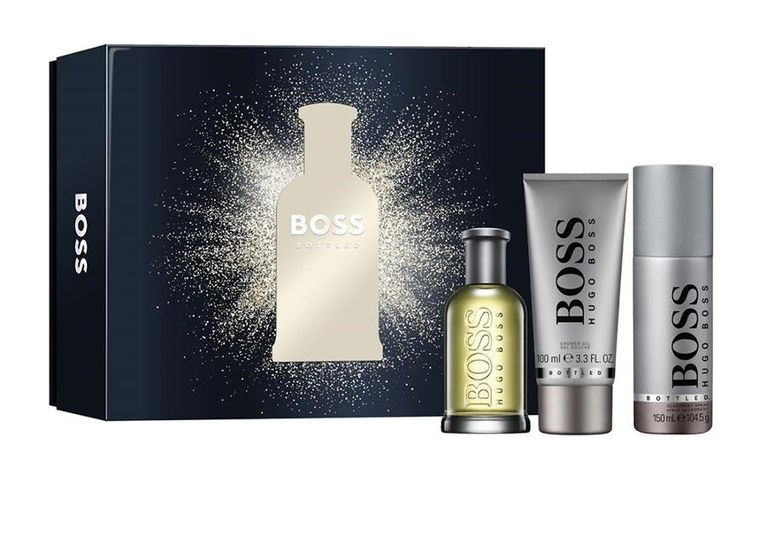 Hugo Boss, Bottled, zestaw, woda toaletowa spray, 100 ml + żel pod prysznic, 100 ml + dezodorant spray, 150 ml