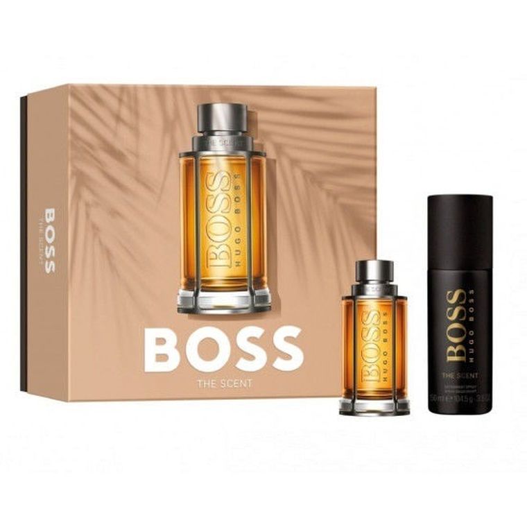 Hugo Boss, The Scent For Man, zestaw, woda toaletowa, spray, 50 ml + dezodorant w sprayu, 150 ml