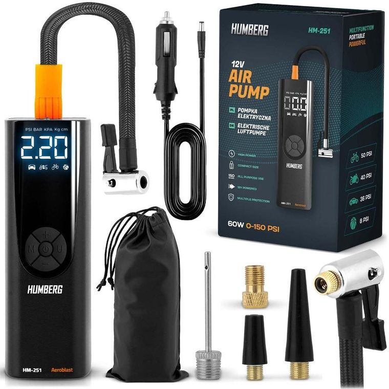 Humberg, kompresor elektryczny, bezprzewodowy