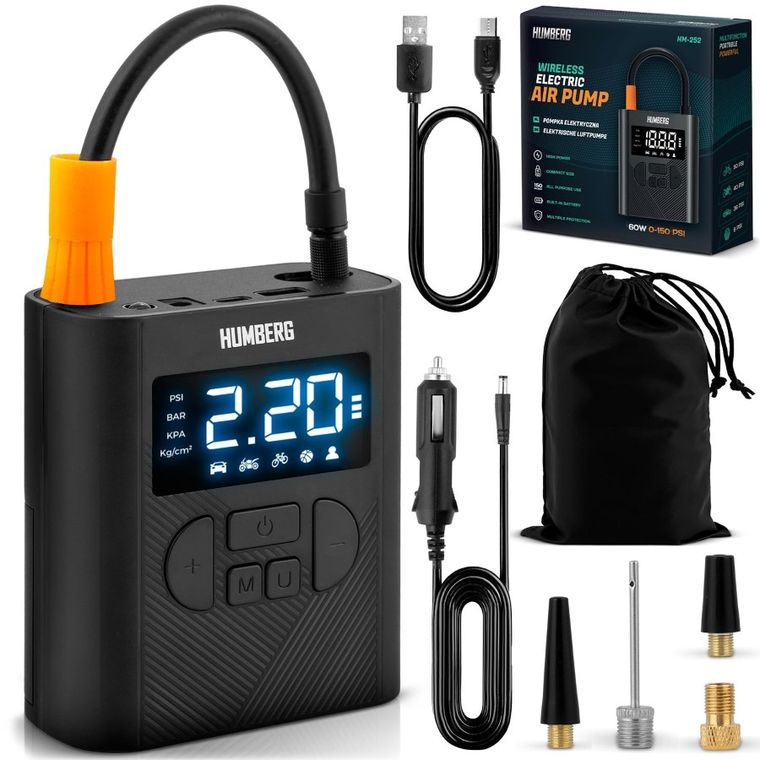 Humberg, kompresor elektryczny, bezprzewodowy