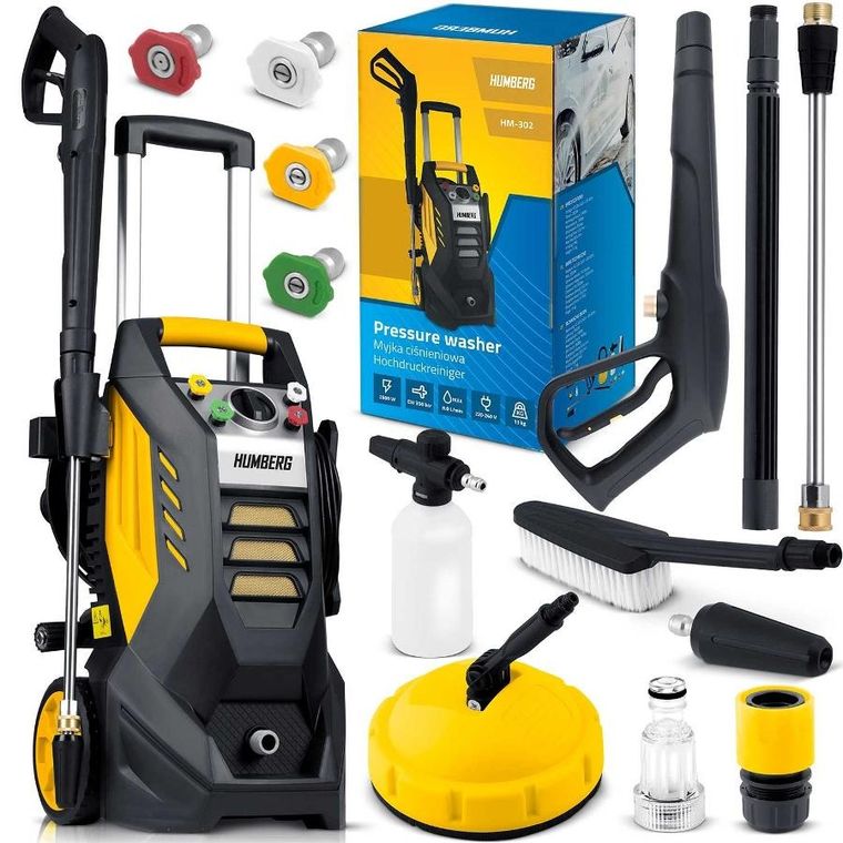 Humberg, myjka ciśnieniowa ze zwijakiem, 2500W, HM-302
